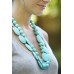 'Grace' teething necklace - Turquoise